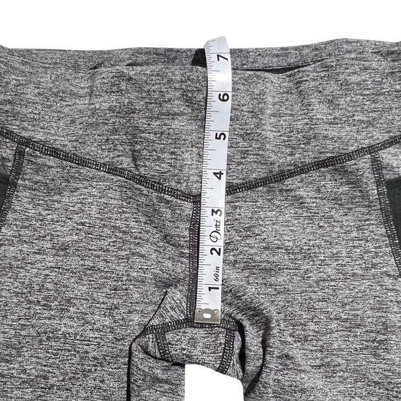 Lucy Cropped Leggings Lucytech Athletic Zip Back Pocket Gray Small S - Picture 8 of 15